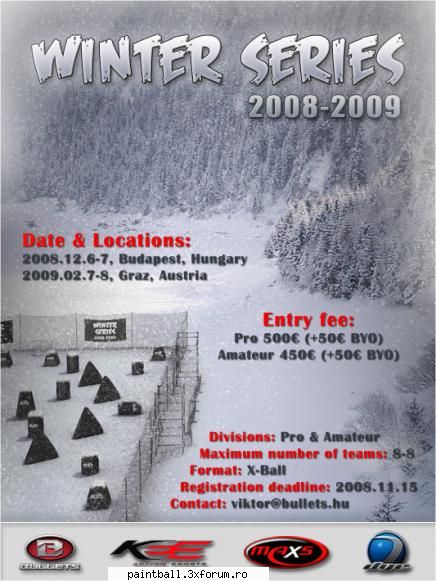Bullets Winter Cup - Pun afisu mai jos - News/Stiri