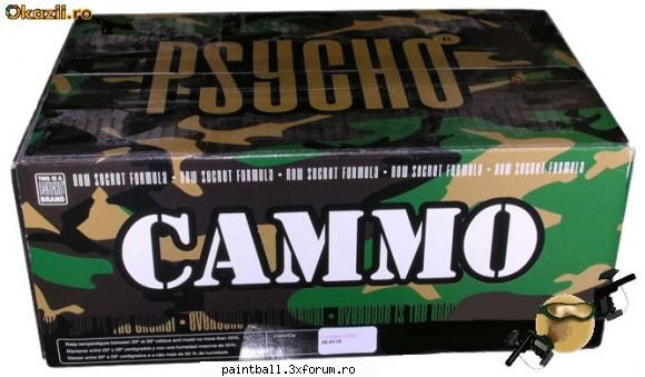 vand bile psycho cammo de calitate foarte buna, sunt bile woodsball calitate premium !!!

 

pret: