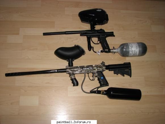 tippman custom pro cu teava de 16 inch smart parts si car stock adjustabil :d markere midificate
